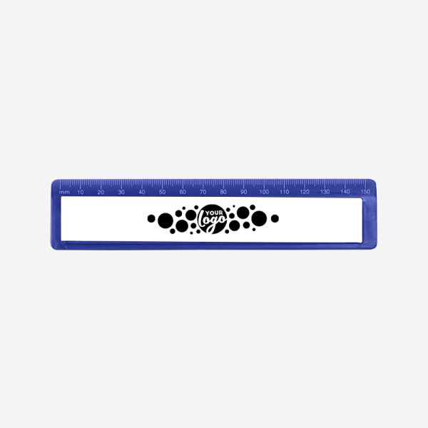 REF 520 RULER WITH RECESS 15CM ROYAL BLUE