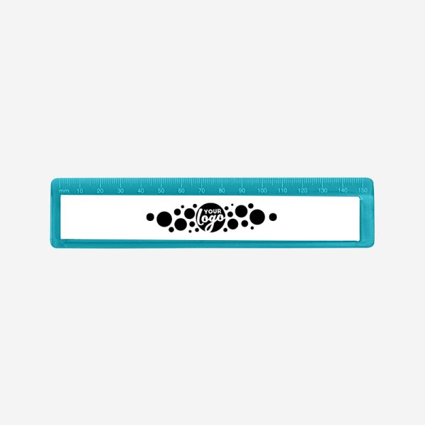 REF 520 RULER WITH RECESS 15CM TURQUOISE