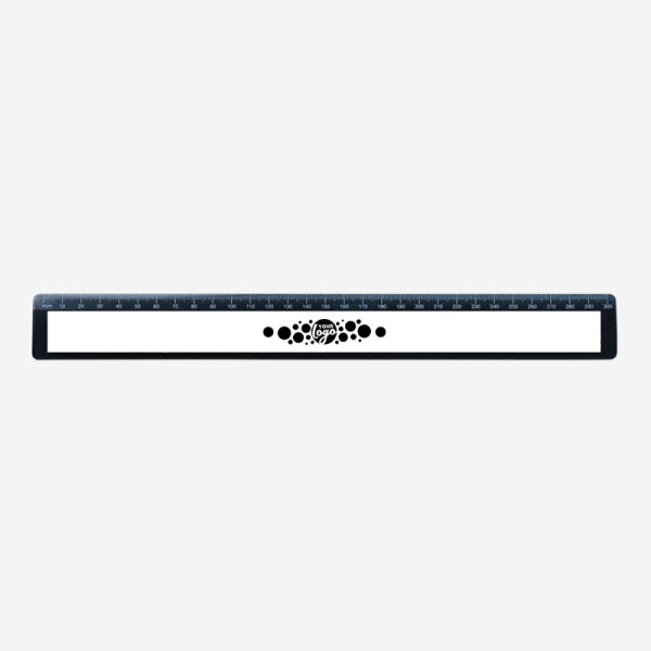 REF 521 RULER WITH RECESS 30CM BLACK 1