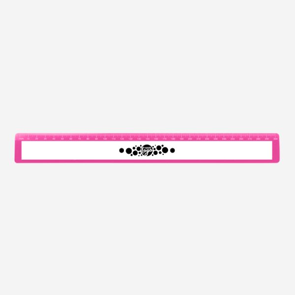 REF 521 RULER WITH RECESS 30CM MAGENTA 1
