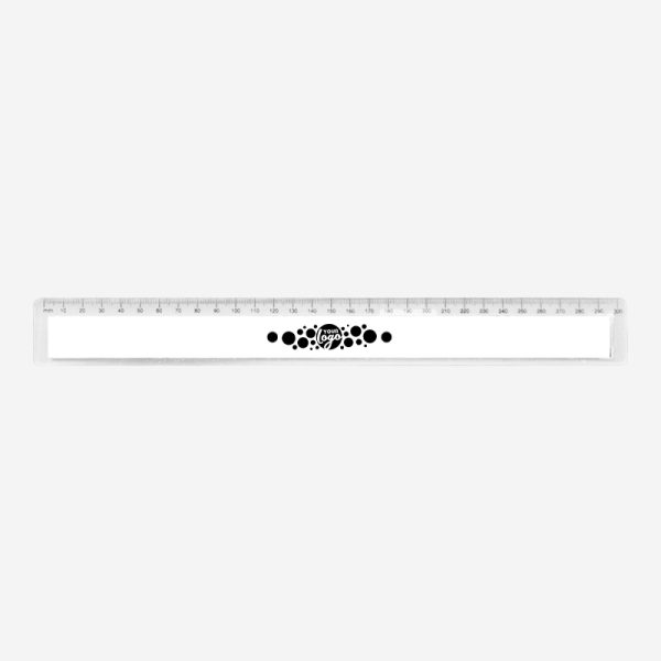 REF 521 RULER WITH RECESS 30CM WHITE 1