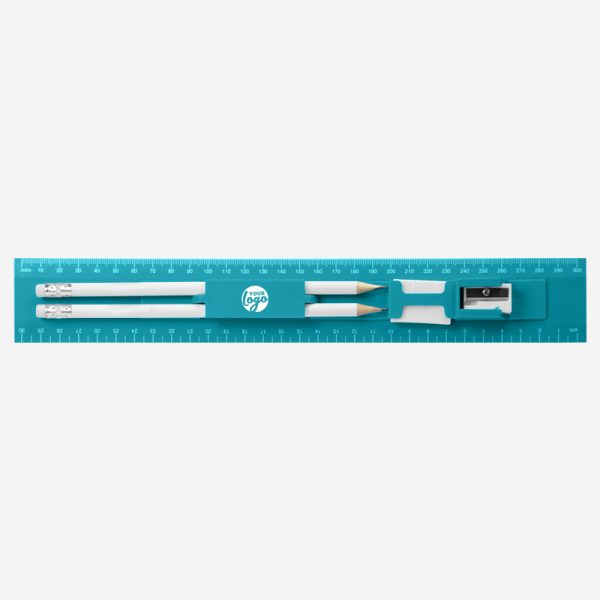 Stationery Ruler 30cm 1 REF 556 RULER SET 30cm x 45mm TURQUOISE 1