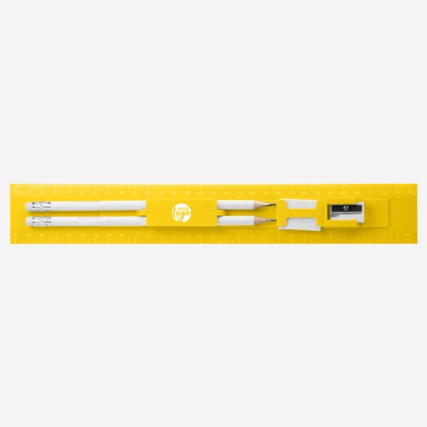 Stationery Ruler 30cm 14 REF 556 RULER SET 30cm x 45mm YELLOW 1