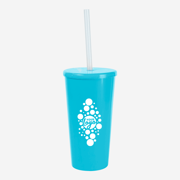 REF 739 TUCAN TUMBLER 600ML TURQUOISE SILKSCREEN