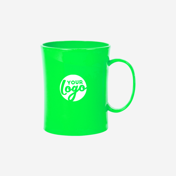 REF 776 LUMO PLASTIC MUG 440ML NEON GREEN