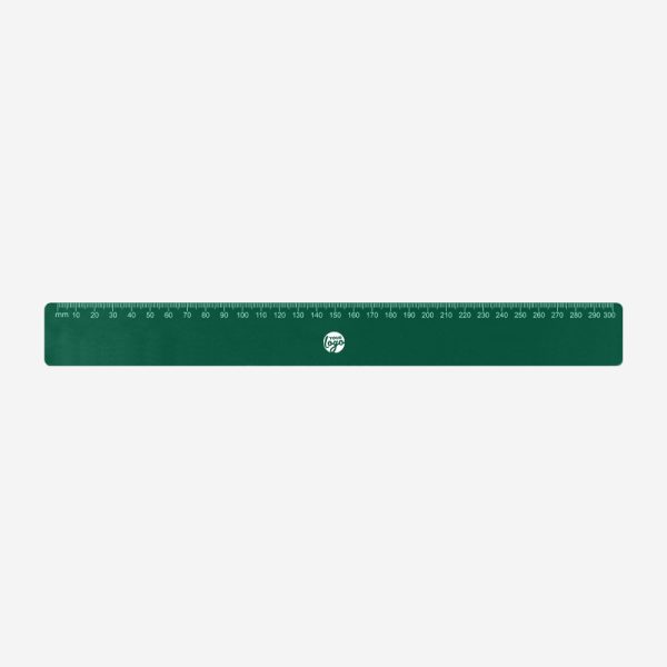 REF 522 BUDGET RULER 30cm x 35mm CALI TOP ONLY BOTTLE GREEN 1