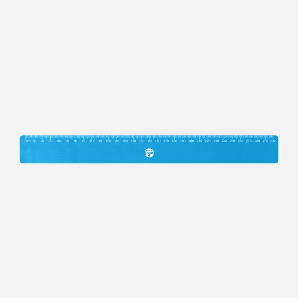 REF 522 BUDGET RULER 30cm x 35mm CALI TOP ONLY CYAN 1