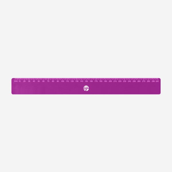 REF 522 BUDGET RULER 30cm x 35mm CALI TOP ONLY GRAPE 1