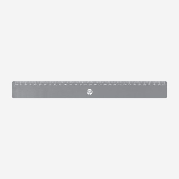 REF 522 BUDGET RULER 30cm x 35mm CALI TOP ONLY GRAY 1