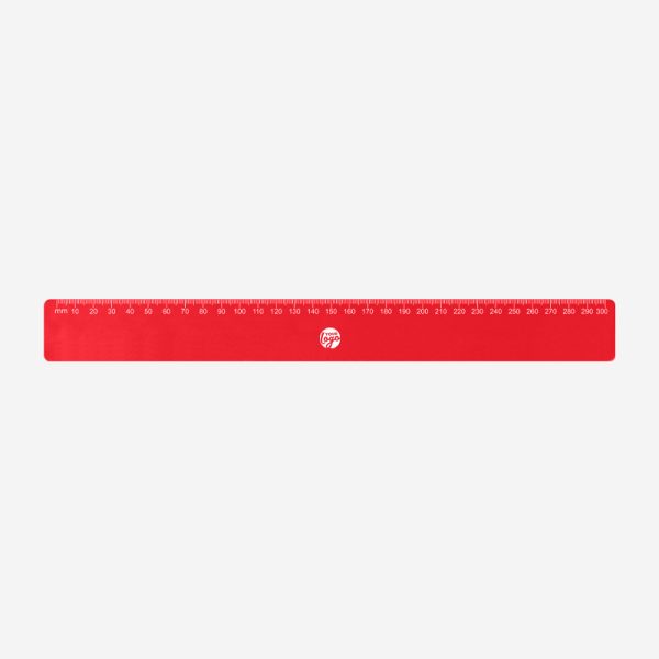 REF 522 BUDGET RULER 30cm x 35mm CALI TOP ONLY RED 1