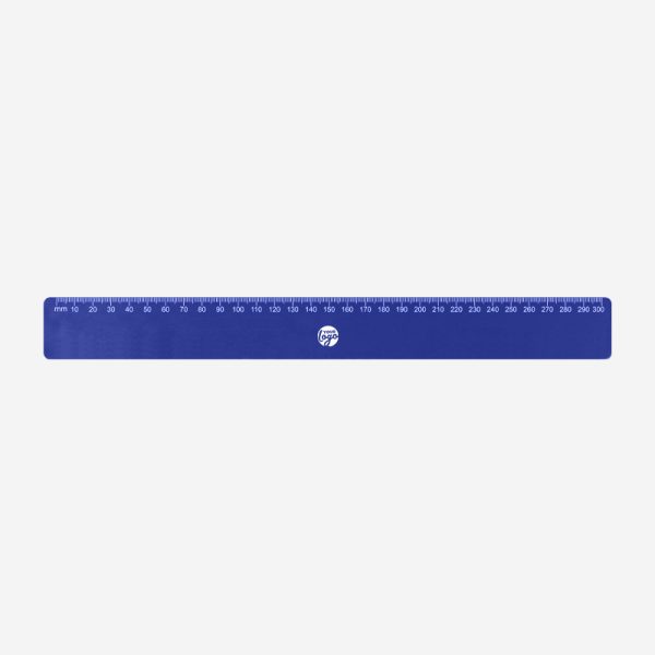 REF 522 BUDGET RULER 30cm x 35mm CALI TOP ONLY ROYAL BLUE 1