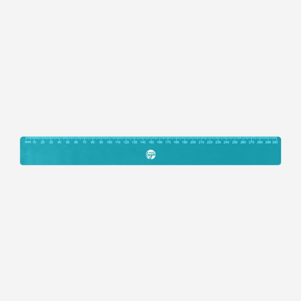 REF 522 BUDGET RULER 30cm x 35mm CALI TOP ONLY TURQUOISE 1