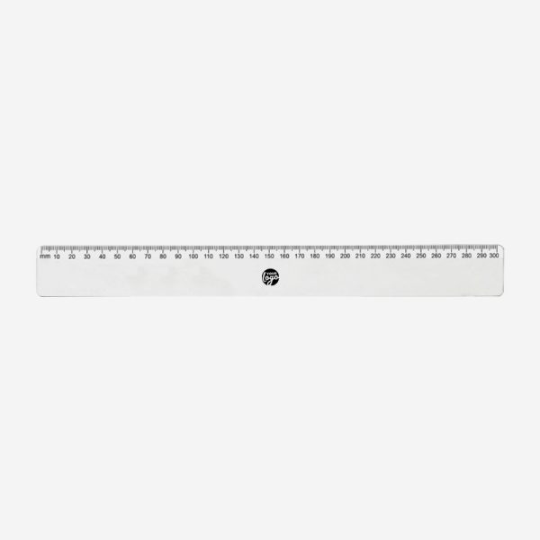 REF 522 BUDGET RULER 30cm x 35mm CALI TOP ONLY WHITE 1
