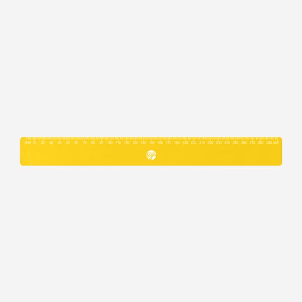 REF 522 BUDGET RULER 30cm x 35mm CALI TOP ONLY YELLOW 1
