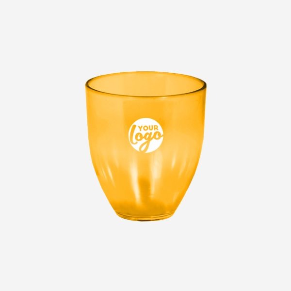 REF 1244 STEMLESS WINE GLASS 300ML ORANGE 2