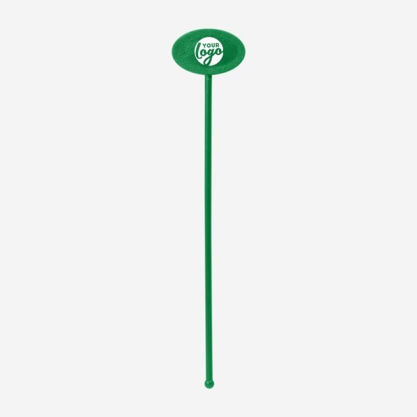 REF 401A STANDARD SWIZZLE STICK OVAL EMERALD GREEN