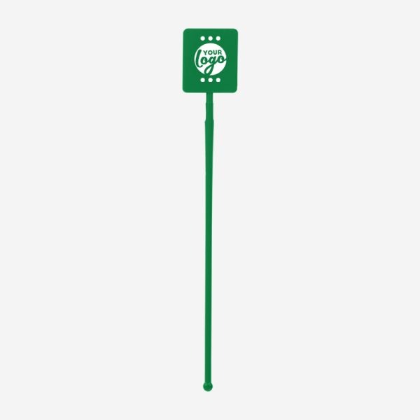 REF 401B STANDARD SWIZZLE STICK RECTANGLE EMERALD GREEN 1