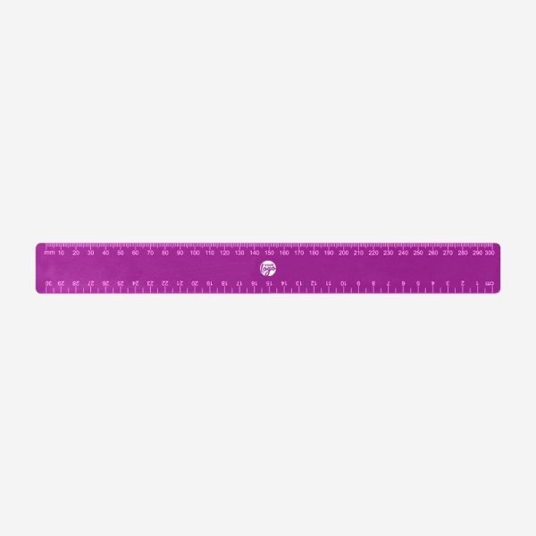 REF 555 BUDGET RULER 30cm x 35mm CALI TOP BOTTOM GRAPE