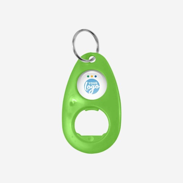 REF BO10 TEARDROP BOTTLE OPENER LIME NEON GREEN
