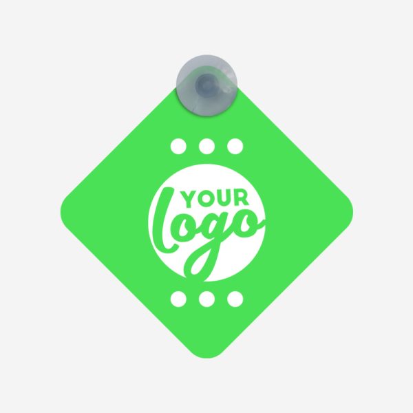 Baby on Board Sign 6 Ref 205 Baby on Board Sign Neon Green Screen