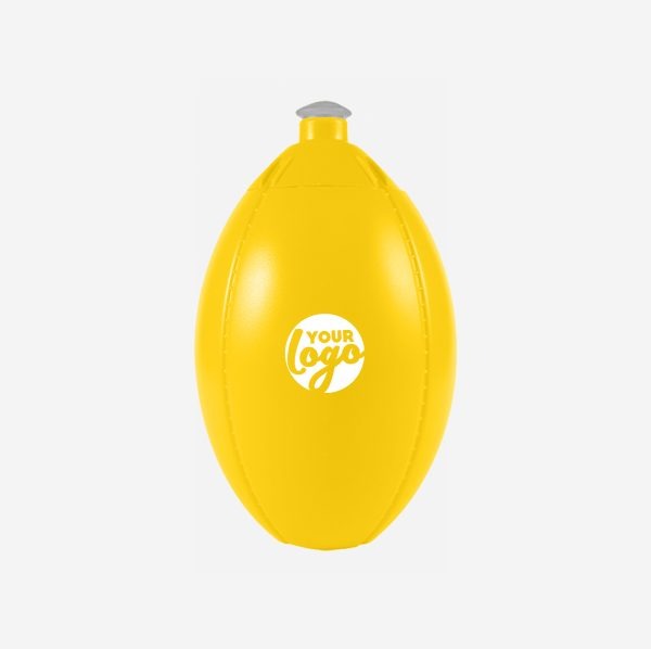 Rugby Ball 500ml Sports Bottle 14 Rugby Sports Bottle Yellow
