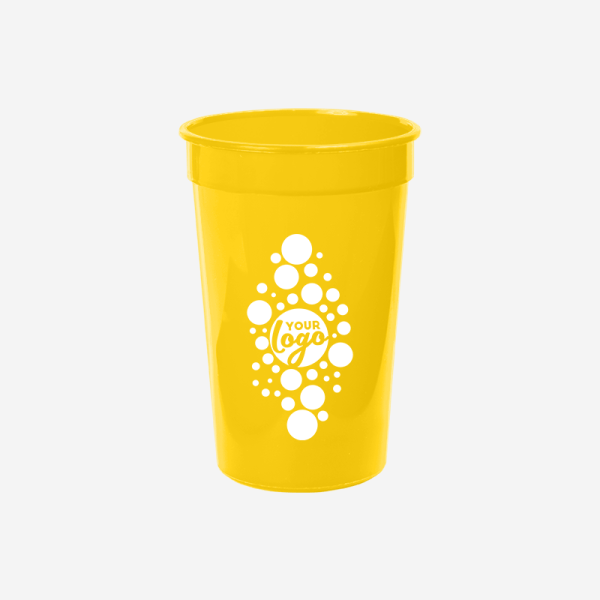 REF 442 PARTY TUMBLER SOLID 500ML YELLOW SILKSCREEN