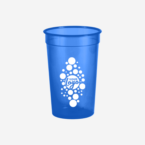 REF 449 PARTY TUMBLER CLEAR 500ML SILKCREEN ROYAL BLUE