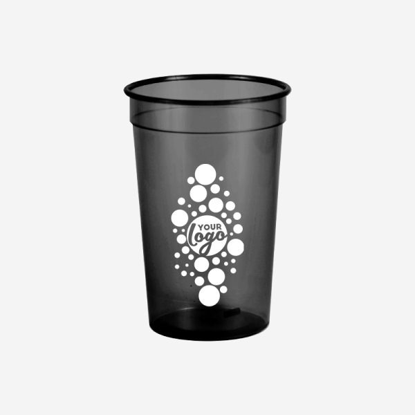 REF 499 PARTY TUMBLER CLEAR 500ML SILKSCREEN BLACK