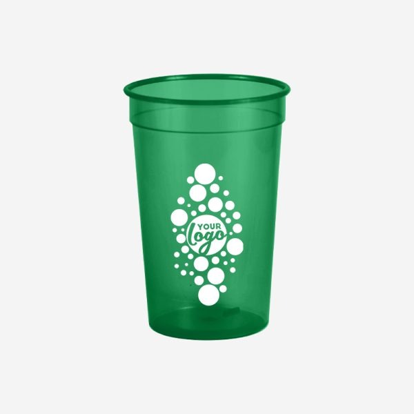 REF 499 PARTY TUMBLER CLEAR 500ML SILKSCREEN EMERALD GREEN