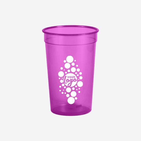REF 499 PARTY TUMBLER CLEAR 500ML SILKSCREEN GRAPE