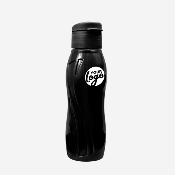 500ML ARCTIC SWIRL WATER BOTTLE PAD PRINT – BLACK