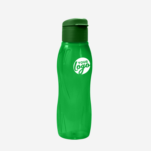 500ML ARCTIC SWIRL WATER BOTTLE PAD PRINT – CLEAR EMERALD GREEN