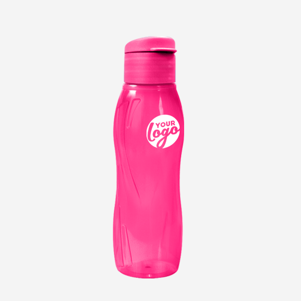500ML ARCTIC SWIRL WATER BOTTLE PAD PRINT – CLEAR MAGENTA