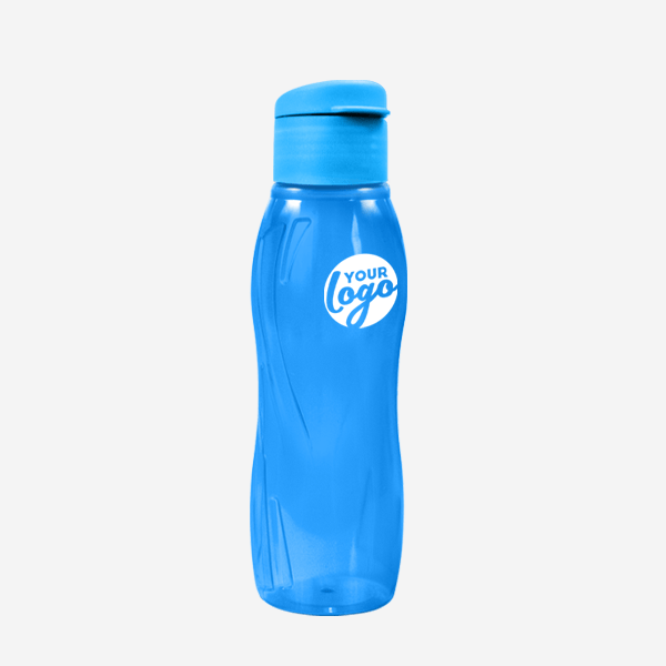 500ML ARCTIC SWIRL WATER BOTTLE PAD PRINT – CLEAR TURQUOISE