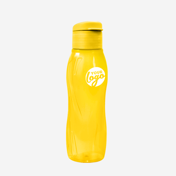 500ML ARCTIC SWIRL WATER BOTTLE PAD PRINT – CLEAR YELLOW