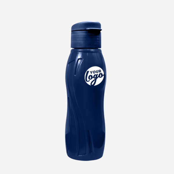 500ML ARCTIC SWIRL WATER BOTTLE PAD PRINT – NAVY BLUE