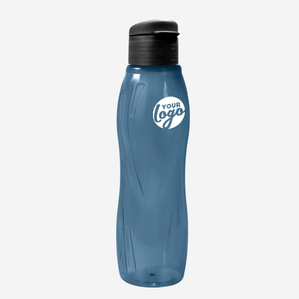 Arctic Swirl 750ml Water Bottle 23 750ML ARCTIC SWIRL WATER BOTTLE PAD PRINT – CLEAR CHARCOAL