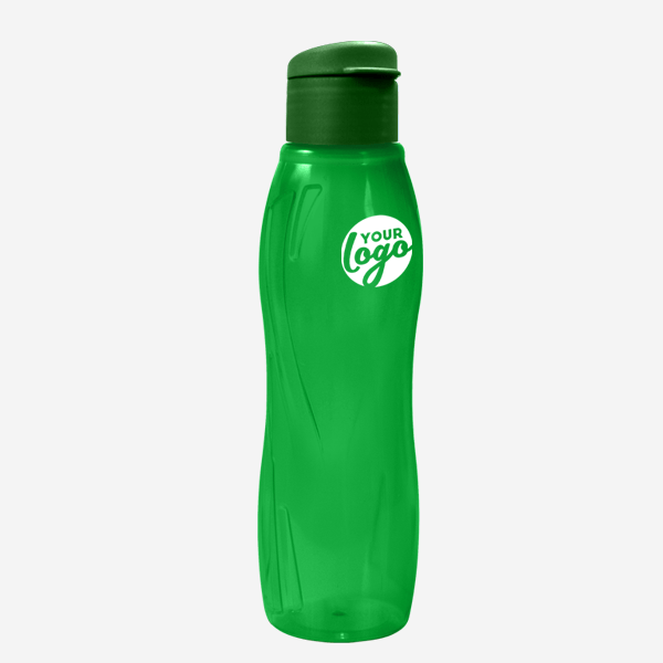 Arctic Swirl 750ml Water Bottle 28 750ML ARCTIC SWIRL WATER BOTTLE PAD PRINT – CLEAR EMERALD GREEN