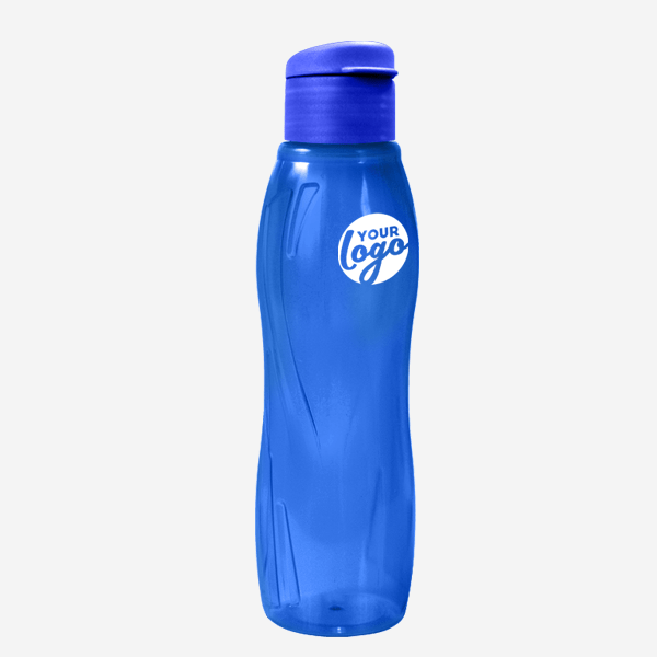 Arctic Swirl 750ml Water Bottle 26 750ML ARCTIC SWIRL WATER BOTTLE PAD PRINT – CLEAR LUMO BLUE