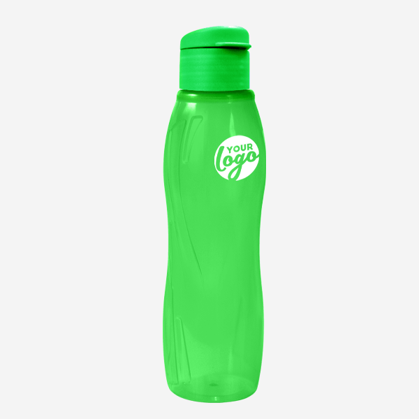 Arctic Swirl 750ml Water Bottle 27 750ML ARCTIC SWIRL WATER BOTTLE PAD PRINT – CLEAR NEON GREEN