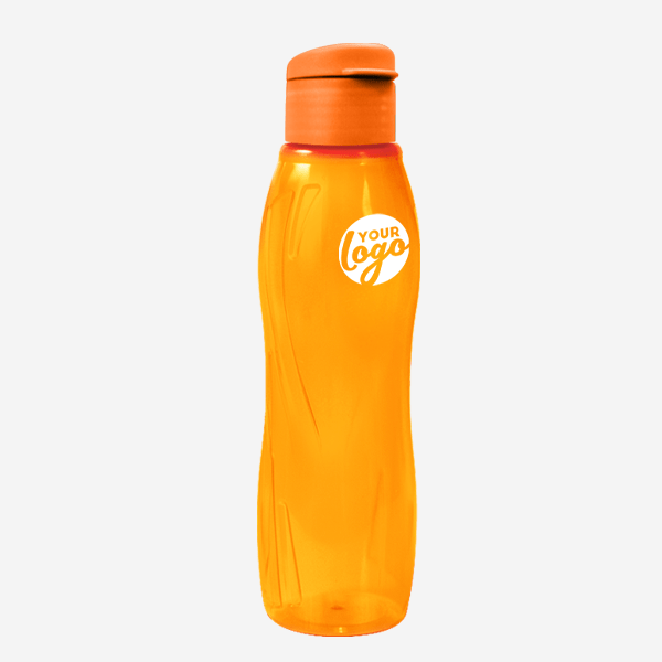 Arctic Swirl 750ml Water Bottle 31 750ML ARCTIC SWIRL WATER BOTTLE PAD PRINT – CLEAR ORANGE