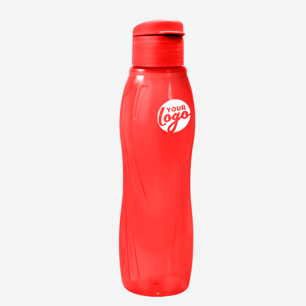 Arctic Swirl 750ml Water Bottle 24 750ML ARCTIC SWIRL WATER BOTTLE PAD PRINT – CLEAR RED