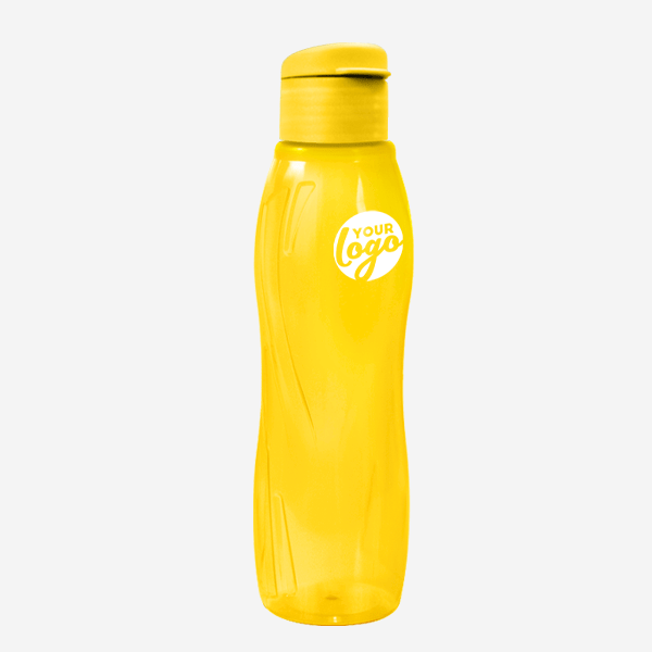Arctic Swirl 750ml Water Bottle 30 750ML ARCTIC SWIRL WATER BOTTLE PAD PRINT – CLEAR YELLOW