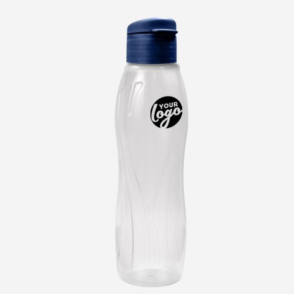 Arctic Swirl 750ml Water Bottle 40 750ML ARCTIC SWIRL WATER BOTTLE PAD PRINT – OPAQUE NAVY BLUE