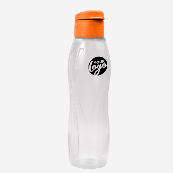 Arctic Swirl 750ml Water Bottle 46 750ML ARCTIC SWIRL WATER BOTTLE PAD PRINT – OPAQUE ORANGE