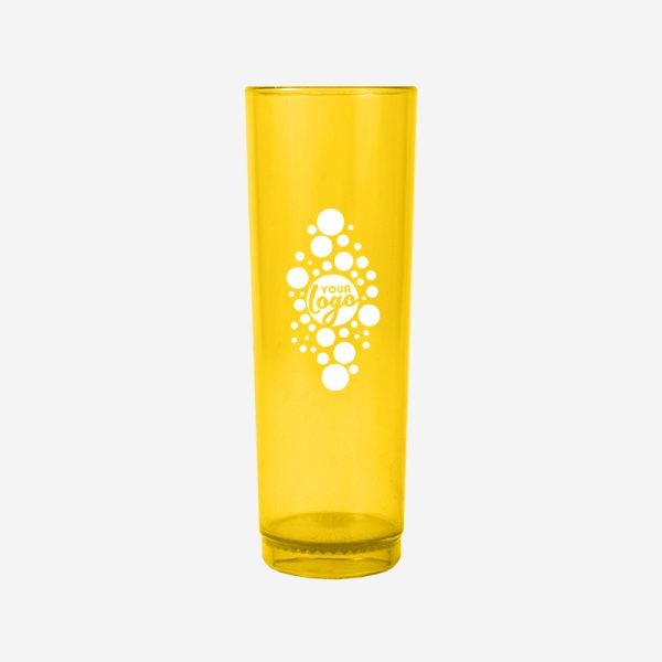 REF 447 360ML ZOMBIE PLASTIC GLASS YELLOW