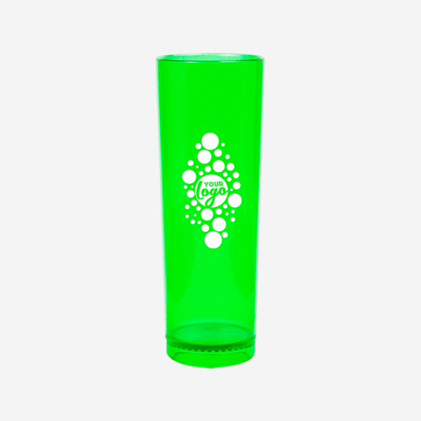 REF 447 ZOMBIE HIGH GLASS 360ML SCREEN PRINT NEON GREEN