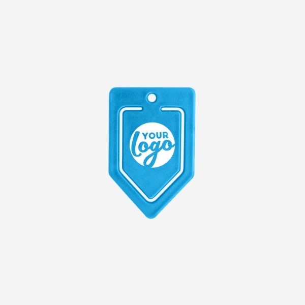 REF 538 PAPER CLIP V SHAPE MEDIUM CYAN