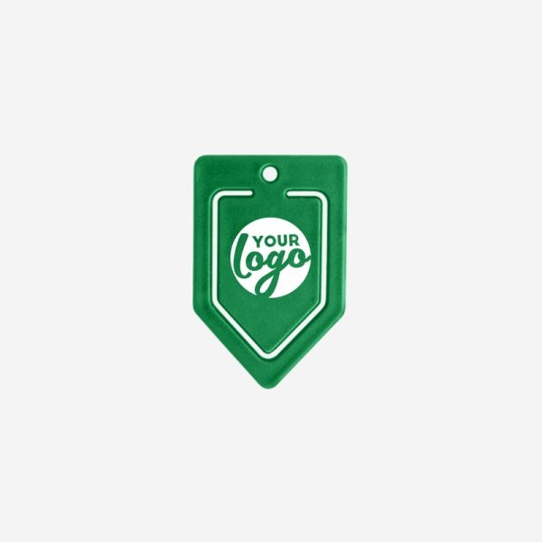 REF 538 PAPER CLIP V SHAPE MEDIUM EMERALD GREEN