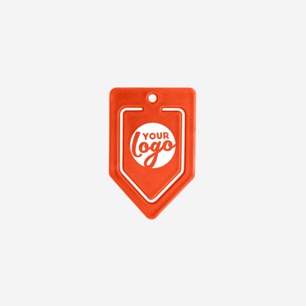 REF 538 PAPER CLIP V SHAPE MEDIUM ORANGE